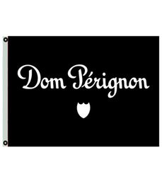 Dom Pérignon Champagne Banners 3x5ft 100d Polyester vif couleur avec deux broyés en laiton3123902