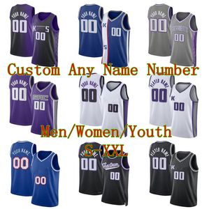 Domantas Sabonis Jerseys de basket-ball 5 Fox Keegan Murray tout nom n'importe quel nombre 2023/24 fans maillots de ville hommes jeunes femmes s-xxl