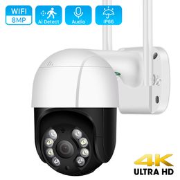 Caméras dôme 4K 8MP 5X Zoom Caméra PTZ IP Caméra WiFi extérieure HD 5MP 3MP Suivi automatique Surveillance vidéo CCTV Caméra de sécurité P2P ICSEE App 221025