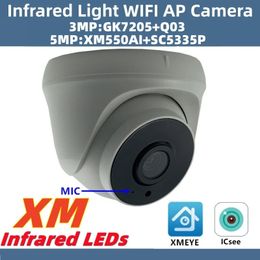 Domecamera's 5/3MP Infraroodlicht Ingebouwde microfoon Luidspreker WIFI Draadloos AP IP Plafond Domecamera SD-kaartsleuf XMEYE ICsee P2P NightVision voor binnen 231208