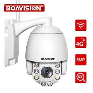 Dome Camera's 5x Optische Zoom Wireless PTZ IP Camera WiFi 4G 5MP AI Auto Tracking Outdoor Video Surveillance Home Security Camera P2P Camhi 221101