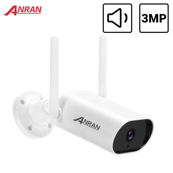 C￡maras de domo anran 1296p IP Camera IP inteligente C￡mara de seguridad de Wi-Fi Security 3MP C￡mara de vigilancia impermeable Visi￳n nocturna Control de aplicaciones Audio 221025