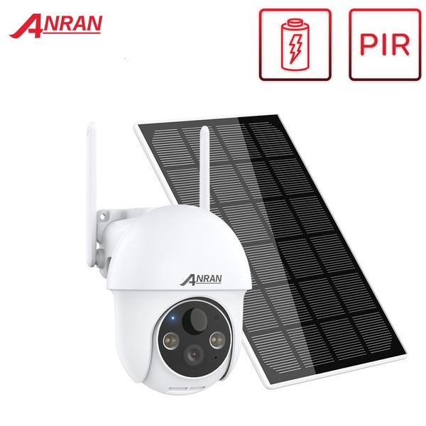 Caméras Dôme ANRAN 3MP PTZ Sécurité Caméra IP Panneau Solaire Batterie Surveillance Sans Fil Protection WiFi Extérieur PIR Détection Humanoïde Intelligente 221117