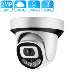 Domecamera's HD 1080P Wifi-camera Draadloze Dome-camera voor binnen Nachtzicht Tweeweg audio E-mailwaarschuwing iCSee Xmeye Cloud Home Security Camera 231208