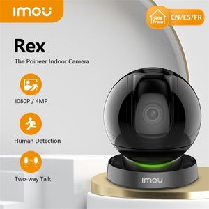 Caméras dôme IMOU Rex 4MP 1080P Wifi IP sécurité à domicile 360 AI détection humaine bébé téléphone Vision nocturne ptz 221025