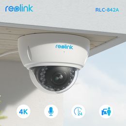 Dome Camera's Reolink 4K POE RLC-842A 8MP IP Surveillance 5x Optische Zoom Humancar Detectie Waterdichte Outdoor Beveiliging 221117