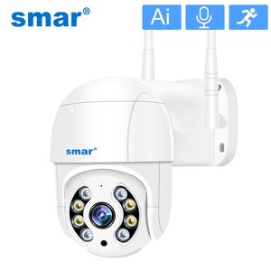 Caméras dôme Smar 4K 5MP 3MP 1080P WiFi extérieur PTZ Caméra IP Audio bidirectionnel Smart Color Vision nocturne Suivi automatique Surveillance de sécurité 221117
