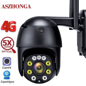 Caméras dôme Caméra IP de sécurité Wifi 4G sans fil 5MP PTZ suivi automatique 1080P HD 5X Zoom optique caméra de Surveillance extérieure CCTV Vision nocturne 221025