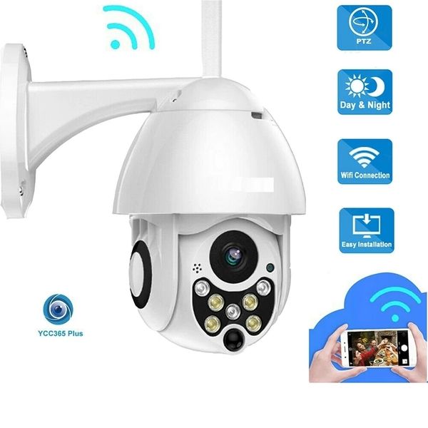 Caméras dôme YCC365 Plus WIFI Caméra IP extérieure sans fil Protection de sécurité Dôme de vitesse 1080P PTZ Pan Tilt 4X Zoom numérique Caméra de surveillance 221025