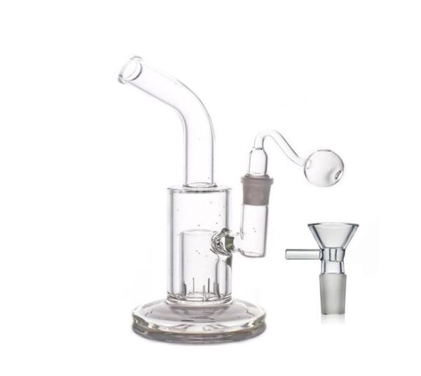 Dôme Perc Bong en verre épais filtre à roue en verre huileux Dab Rigs Bongs cage à oiseaux percolateur garde-éclaboussures conduites d'eau 1746098