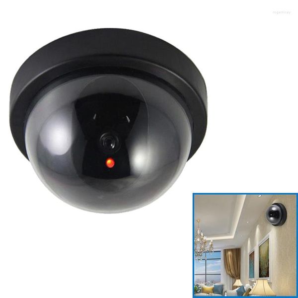 Dôme Simulation cambrioleur alarme caméra intérieure fausse Webcam Surveillance extérieure maison lumière LED émuler Cctv pour avertissement