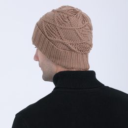 Dome Warm Knitted hat otoño invierno Stretch Beanie Skull Cap para Mujeres Hombres ear cap Moda