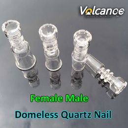 Quartz Nail Bowl 14mm 18mm Vrouwelijke Mannelijke Joint Emmer Domeloze Spijkers voor Scheuren DABS Wax Olieruizingen Glazen Bongs