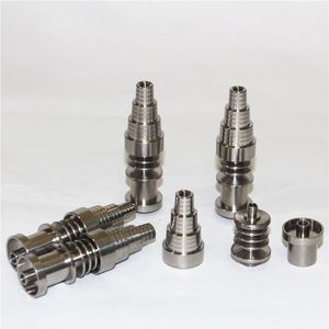 Handgereedschap Domeloze Titanium Nail 10mm 14mm Mannelijke Femal Joint 6 in 1 met typen Glas Ash Catcher