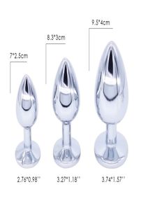 DOMI 3pcsSet Kleine Medium Grote Rvs Metalen Anale Plug Dildo Seksspeeltjes Producten Butt Plug Gay Anale Beads8441585