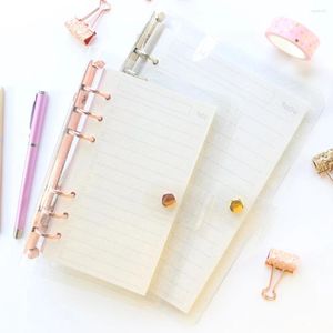 Domikee Cute Gold Color 6 Rings Refilleerbare Binder Spiral Notebooks Office School Agenda Planner Organisator Stationery A6A5