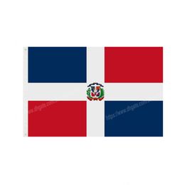 Dominicaanse Republiek Vlaggen Nationale Polyester Banner Flying 90 x 150cm 3 * 5ft Vlag Over de hele wereld Wereldwijd Outdoor kan worden aangepast