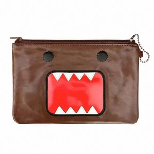 Domo Kun Maquillage Sac Organisateur De Stockage Anime Mignon Crayon Pochette En Cuir Voyage Sacs Cosmétiques Beauté Cas Maquillage Trousse De Toilette M5nA #