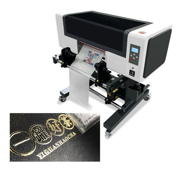 DOMSE UV DTF PET Film Imprimante Smiminateur All In1 Case de téléphone Printing Machine Stickers Imprimante Tx800 Heads Roll to Roll Varnish