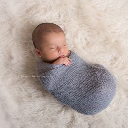 Donjudy nouveau-né bébé fausse fourrure couverture de photographie