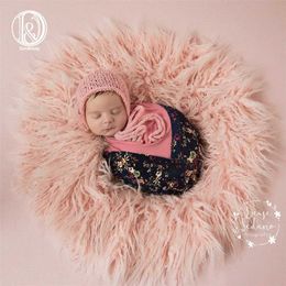 Donjudy ronde 60 cm geboren baby baby po deken nep bont tapijt dekens graphy achtergrond shoot voor studio 2111105