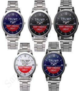 Donald Trump 2020 Montres-bracelets Men039s Montre-bracelet à quartz Keep America Great Letter Bracelet en métal Montre rétro à la mode Casual Watch5080330