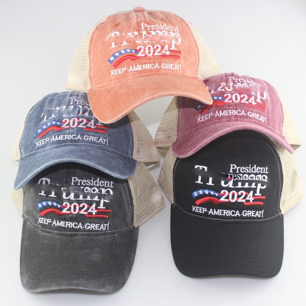 Casquettes de baseball Donald Trump 2024 Keep America First Hat 18 styles Sports de plein air brodés Trump Hats C65