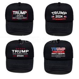 Donald Trump 2024 Gorras de béisbol Hombres Hip Hop Gorra de malla transpirable Sombreros para el sol DE030