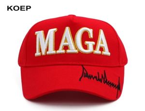 Donald Trump 2024 casquette drapeau américain casquettes de Baseball MAGA Trump Signature président chapeau 3D broderie goutte 2205274513564