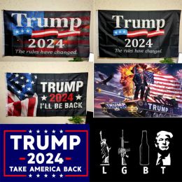 Donald Trump 2024 Flag Keep America Great Again LGBT President USA De regels zijn veranderd Take America Back 3x5 Ft 90x150 CM 0413