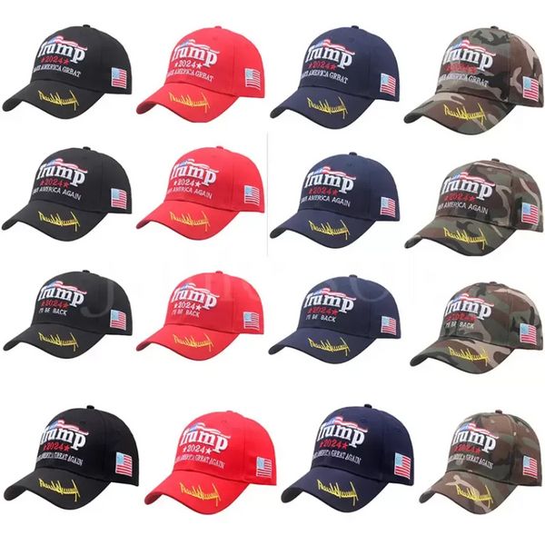 Donald Trump 2024 Sombreros Elecciones presidenciales de EE. UU. Gorras de béisbol Deportes al aire libre ajustables Trump Hat CPA5740 JN10