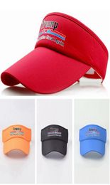 Donald Trump Top Hat vide Keep America Great 2020 Baseball Visors Cap Cap de voyage de sport extérieur Trump Sunshade Hat 9styles RRA26628735789