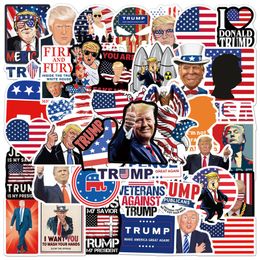 Donald Trump-stickers 50 stks Trump Stickers usa vlag stickers Amerikaanse vlag L50-118