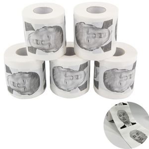 Donald Trump Toilet Paper Napkins, Funny Roll Paper, Novelty Gift, White, 2-Ply