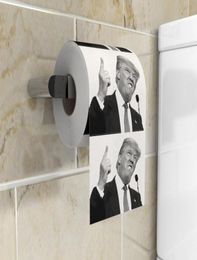 Donald Trump Paper Roll Roll Laissez Trump embrasser votre cul drôle de papier toilette imprimé Papier Personnalise 4646337