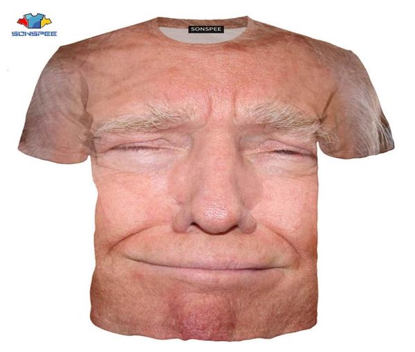 Donald Trump Camiseta 3d Muscle Funny Muscle Trump Camiseta Hiphop Men039s Moda de moda Camisa de niños American Cartoon Men Camisa 9841493