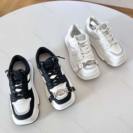 Dong Slim Début du Printemps Tête Carrée Semelle Épaisse en Cuir Véritable pour Les Sports de Loisirs Boucle Amovible Confortable Deux Chaussures de Port pour Chaussures pour Femmes