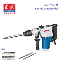 Dongcheng 28mm marteau électrique/Pick 960w marteau rotatif 220-240v/50hz lumière électrique Pick gratuit 8 pièces foret