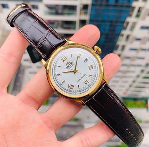 Dongfang Shuangshi Orient Bubble Mirror Small Blue Needle Business Watch Vintage Belt Automatic Mechanical Watch Heren