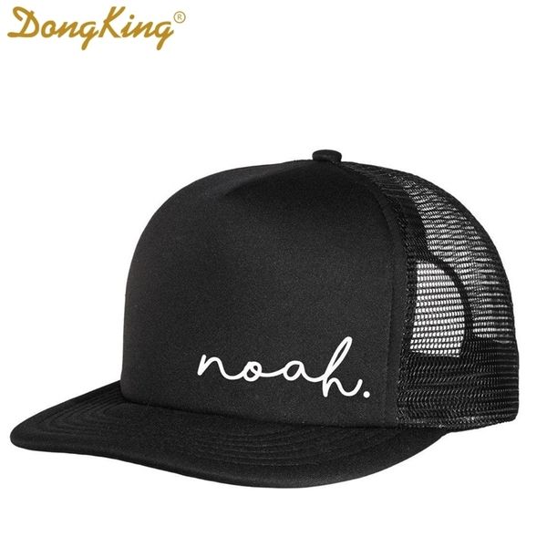 DongKing Kid's Custom Name Mesh Trucker Hat Cap Design Personnalisé Enfant Adulte 2 Tailles Mignon Caps 220105