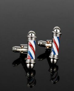 Dongsheng Clips de corbata Serie de gemelos Barber Shop Barber Pole Gemelos Hombres Camisa Gemelos Botones Joyería Gemelos Nuevos accesorios 7279425