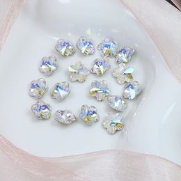 Dongzhou Kristal Vijf-bloemblaadje Pruimbloem Speciaal gevormde Puntige Bodem Glas Diamant DIY Telefoonhoesje Manicure Sticker Diamanten Ketting Sieraden Accessoires