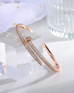 Donia Jewelry Bangle-armband overdreven staal micro-ingelegd van Europese en Amerikaanse modeontwerpers met doos 5155 Luck