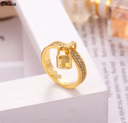 Donia bijoux européen et américain populaire exagéré amour serrure micro incrusté zircon anneau designer anneau cadeaux faits à la main2010930
