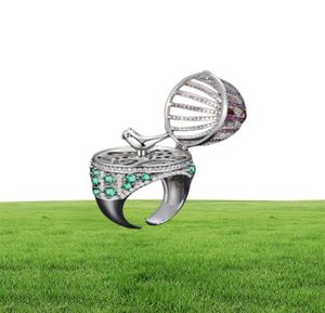 Donia sieraden luxe ring mode vogel kooi koper microinlip zirkon European en American Creative Designer Hand Gift85810305171454