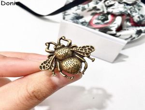 Donia joyería anillo de lujo retro abeja oro antiguo moda europea y americana diseñador hecho a mano regalo 2978939