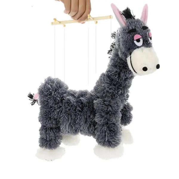 Donkey Hand Puppet Cartoon Donkey Toys Puppets Interactive Soft Creative Kids Funny Kids Puppets For Girls Boys 240522