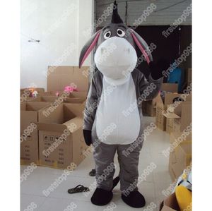 Mascotte d'âne, personnage de dessin animé, unisexe, taille adulte, accessoires publicitaires, tenue de fête de noël en plein air