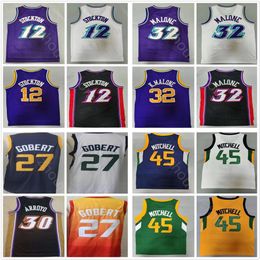 Donovan 45 Mitchell Basketball Jerseys Rudy 27 Gobert Mike 10 Conley John 12 Stockton City Karl 32 Malone Mike 10 Conley Carlos 30 Arroyo Ed