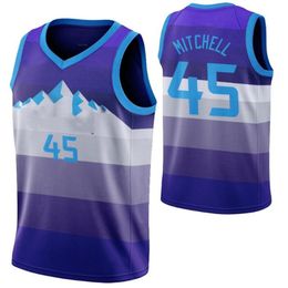 Donovan 45 Mitchell camisetas Rudy 27 Gobert camiseta Hombres Karl 32 Malone John 12 Stockton mujeres